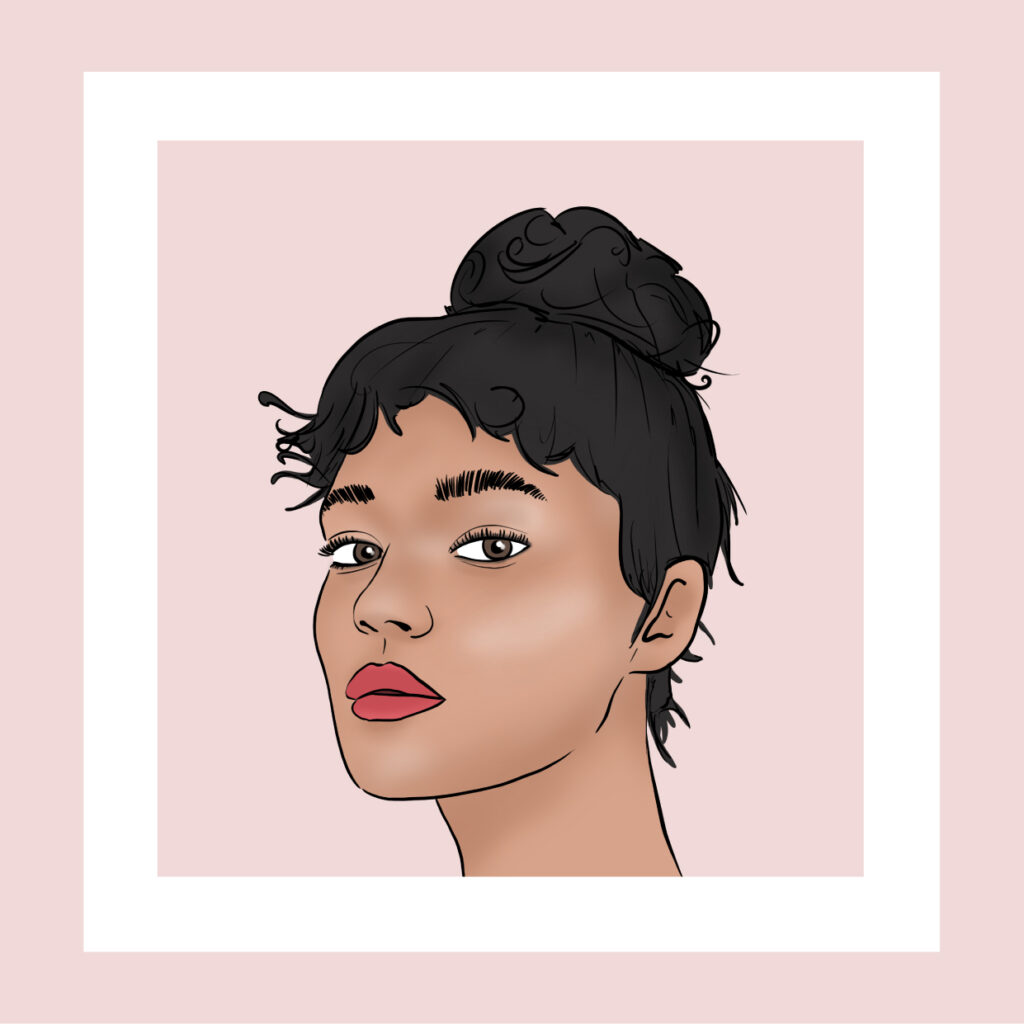 portrait femme lipstick