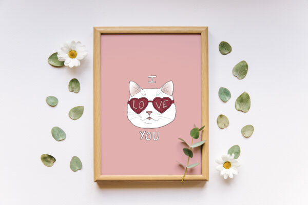 Carte postale "I love you" – Image 2