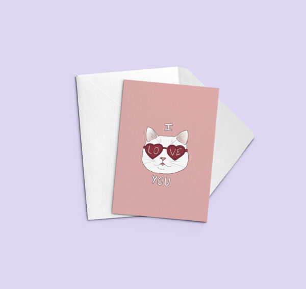 Carte postale "I love you"