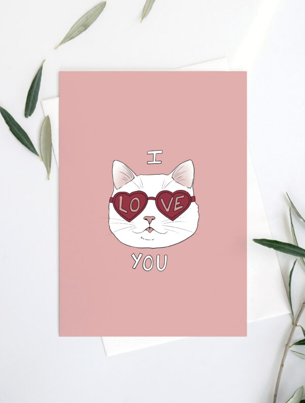 Carte postale "I love you" – Image 3