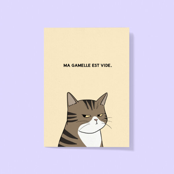 Affiche Ma gamelle est vide
