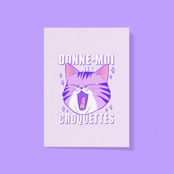Affiche Mes croquettes !