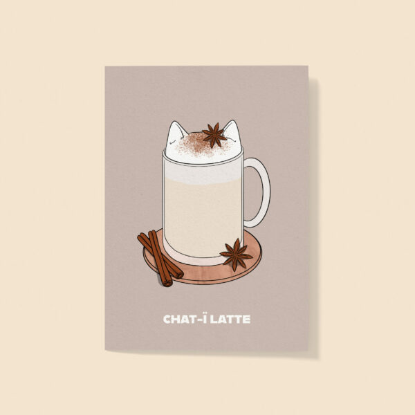 Affiche Chat-ï Latte