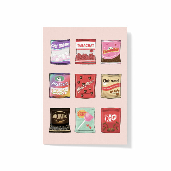 Affiche Bonbons chats