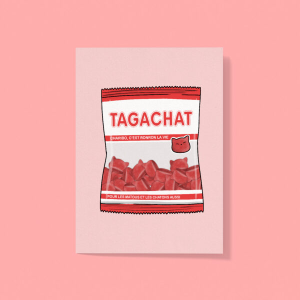Bonbons chats (Carte postale) – Image 2