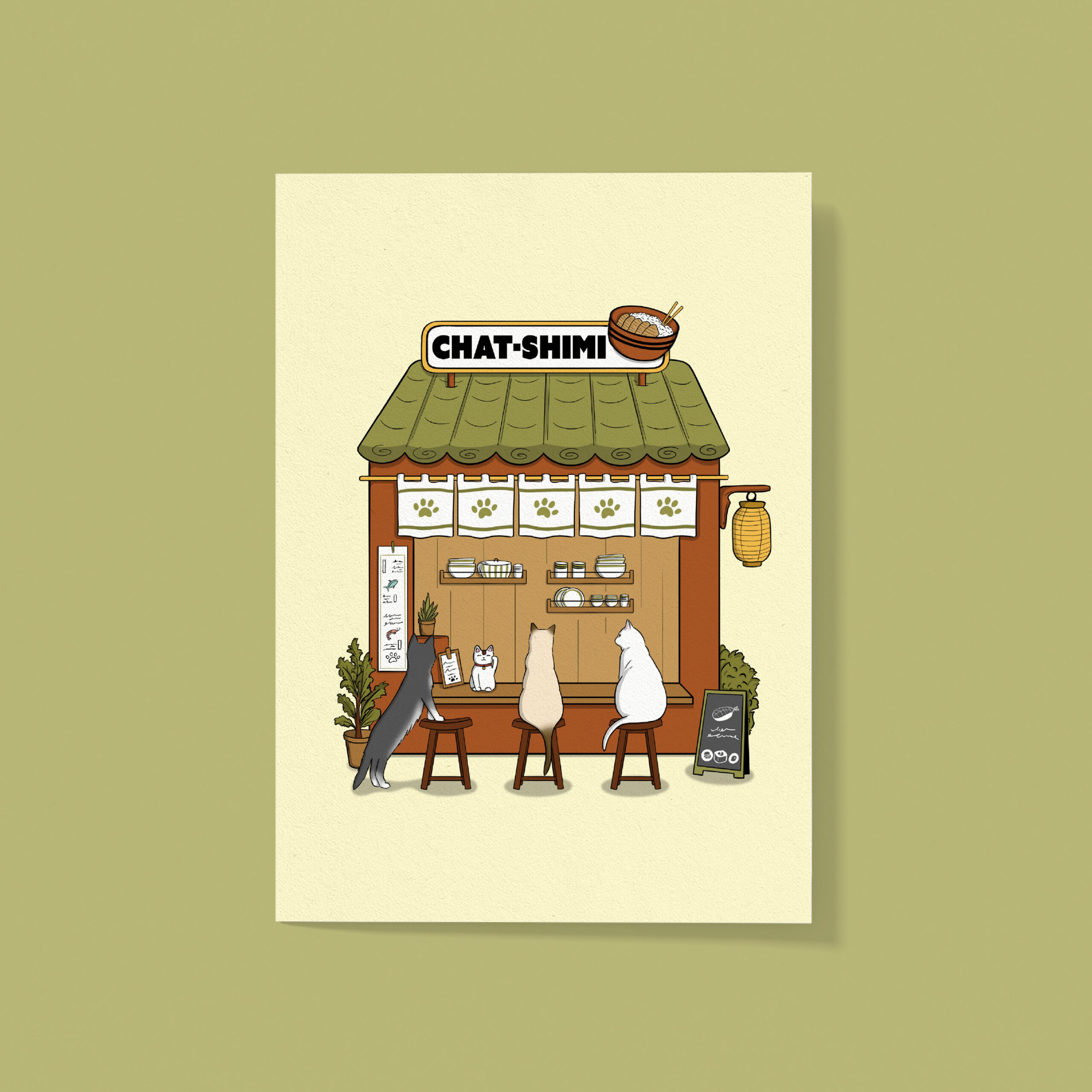 Affiche Chat-shimi